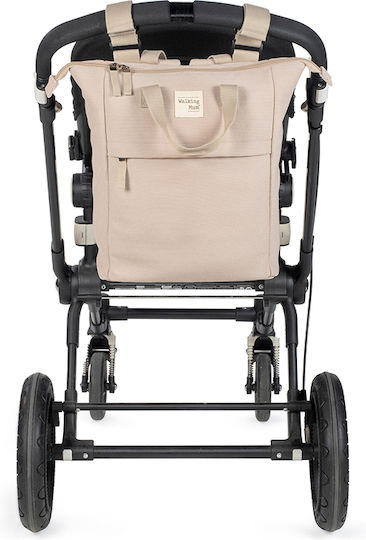 Walking Mum Backpack Diaper Bag Eco Mum Apricot 28x12x37cm