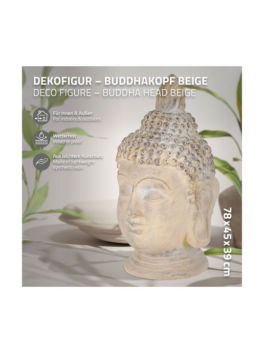 ECD Germany Decorative Buddha made of Stone 45x39x78cm 1pcs
