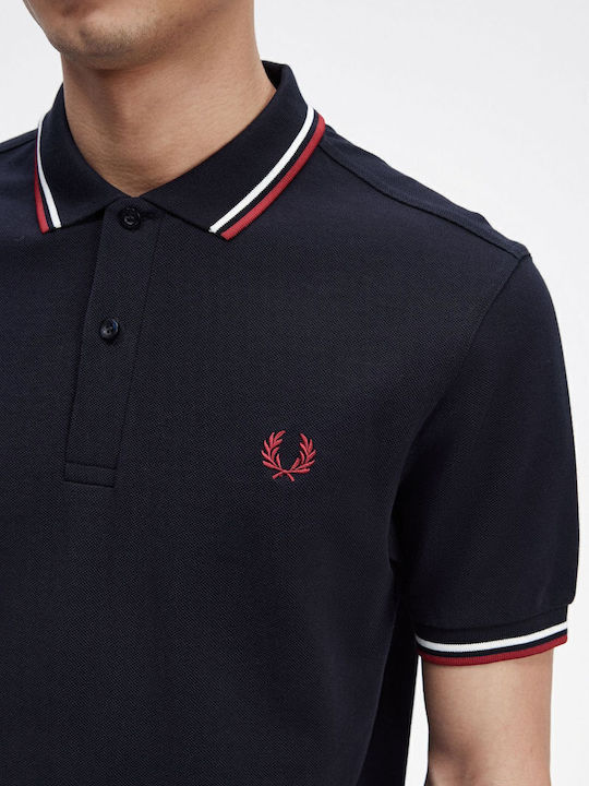Herrenblusen Polo T-Shirt Marineblau
