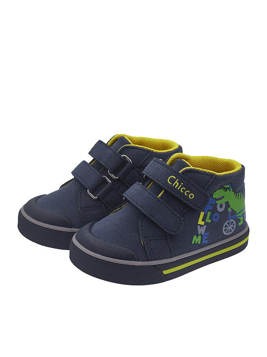 Geffy Ghete Copii cu Velcro Albastru