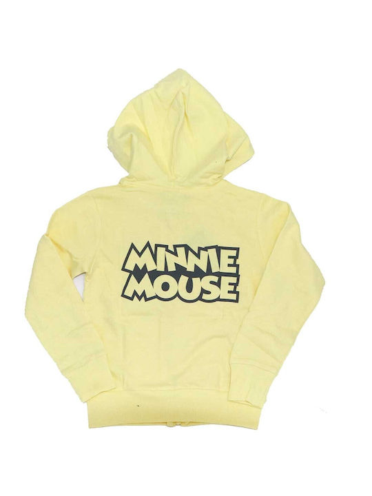 Disney Girls Sweatshirt with Zipper Yellow