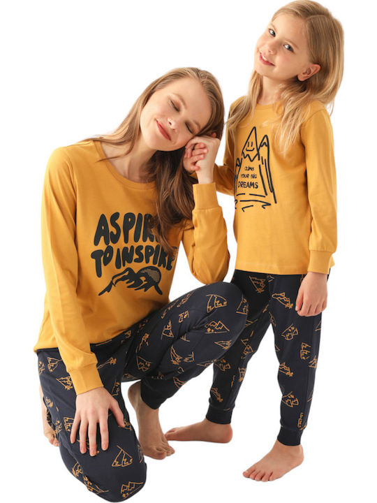 Roly Poly Kids' Pajamas Winter Yellow