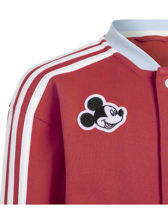 Kids' Sports Jacket Short with Hood Red Lk