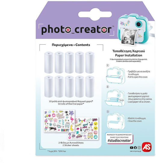 AS Photo Creator Kamerazubehör Sofortbildkamera-Filmnachfüllung