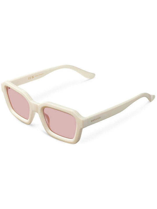 Meller Nayah Sunglasses with White Frame and Pink Polarized Lens NAY3-ICEPINK