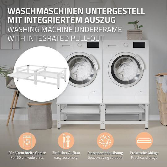 ML-Design 490009415 Verstellbar Anschluss Für Waschmaschine/Trockner aus Metall 2Stück