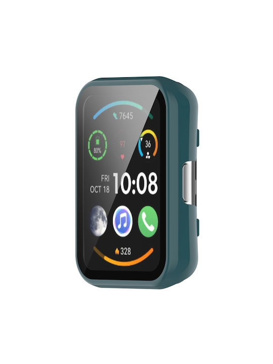 Tempered Glass Πλαστική Θήκη σε Πράσινο χρώμα για το Huawei Watch Fit 2 / Fit 2 Active Tempered Glass Πλαστική Θήκη σε Πράσινο χρώμα για το Huawei Watch Fit 2 / Fit 2 Active