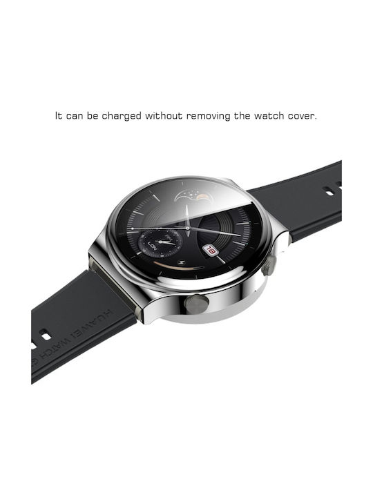 Cover Silicone Case in Silver color for Huawei Watch GT 2 Pro