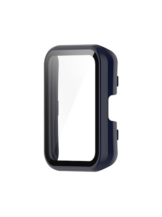 Tempered Glass Plastic Case in Blue color for Huawei Watch Fit 2 / Fit 2 Active