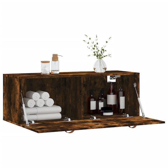 vidaXL Badezimmerschrank B100xT36.5xH35cm Eiche