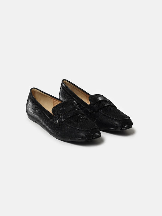 InShoes Women's Loafers in Black Color