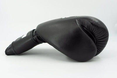 Bad Boy Premium Leather Boxing Competition Gloves Black