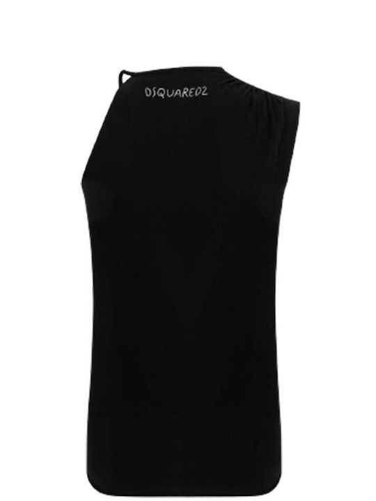 Dsquared2 Women's Summer Blouse Sleeveless Black