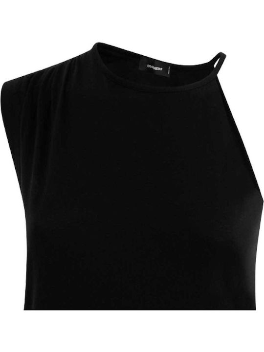 Women's Summer Blouse Sleeveless Black