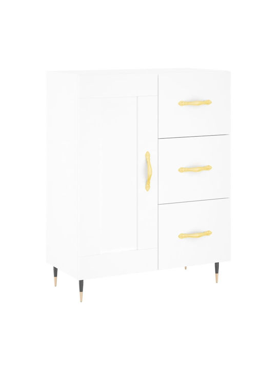 Bufet cu Sertare Alb 69.5x34x90cm