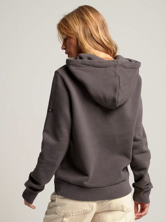 Superdry Women's Hooded Sweatshirt Gray