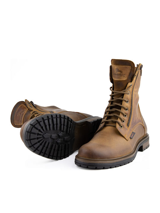 Leather Brown Men's Boots