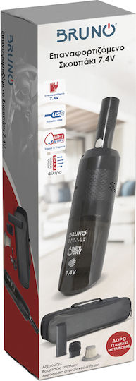 Bruno Car Handheld Vacuum Liquids / Dry Vacuuming with Power 50W Rechargeable 12V