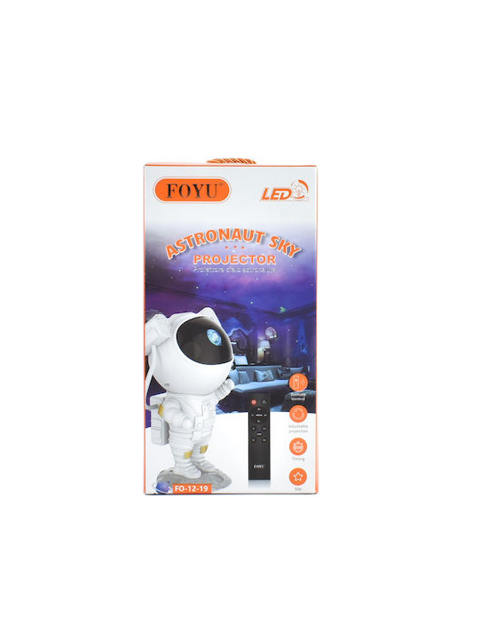 Foyu LED Детска Лампа Проектор с Проекция на Дизайни Бял