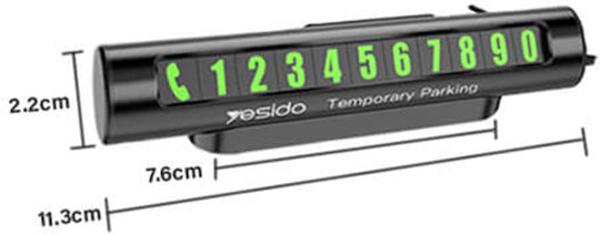 Yesido Temporary Parking Card