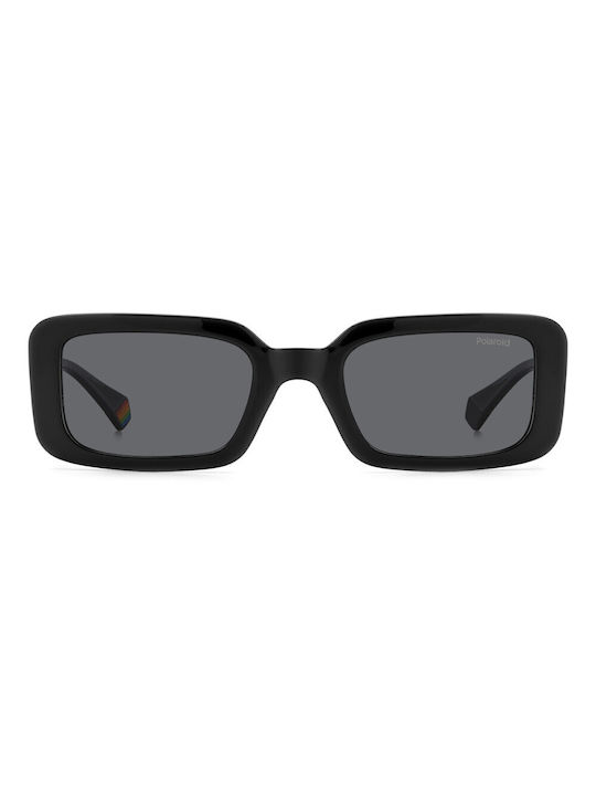Polaroid Sunglasses with Black Acetate Frame and Black Lenses PLD6208/S/X 807M9