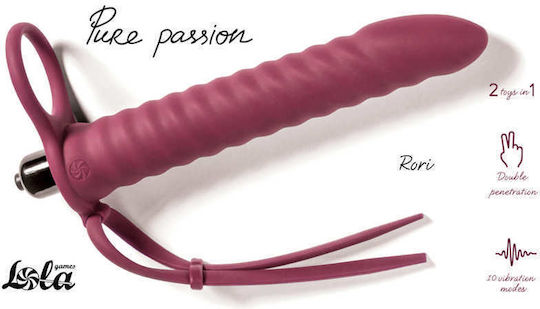 Lola Games με Διπλό Dildo σε Κόκκινο Χρώμα