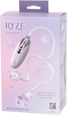 Seven Creations Ryze Sauger Brustwarzen mit Vibration Silber