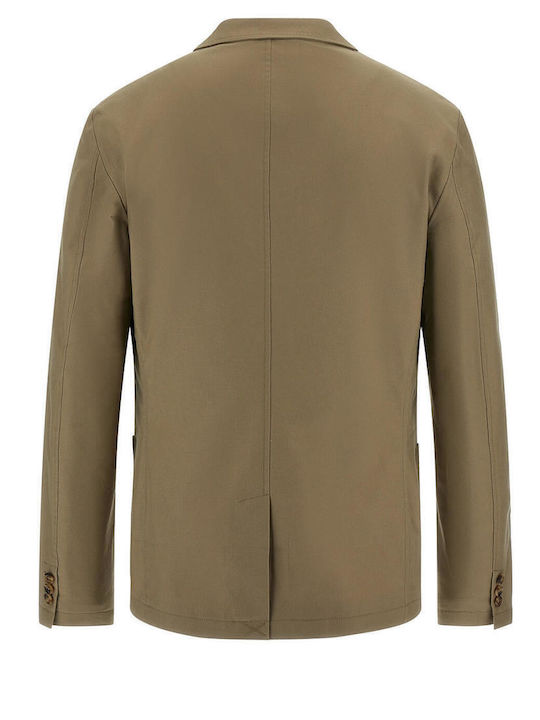 Guess Tyron Men's Suit Jacket Brown