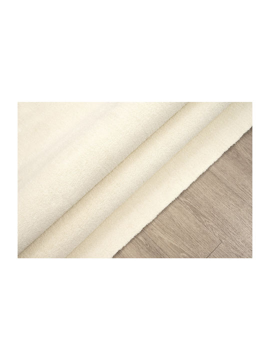 Newplan Velvet Carpet 66 Beige Width 80cm Cut-to-Measure