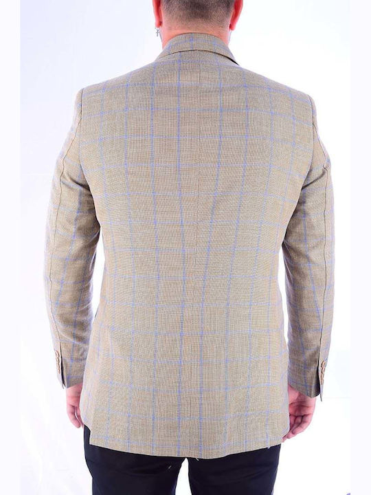 ALTER EGO PLAID JACKET S8601/901.BEIGE