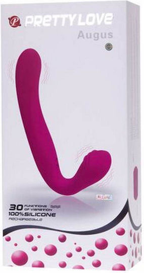 Pretty Love Augus με Διπλό Dildo και Δόνηση σε Μωβ Χρώμα