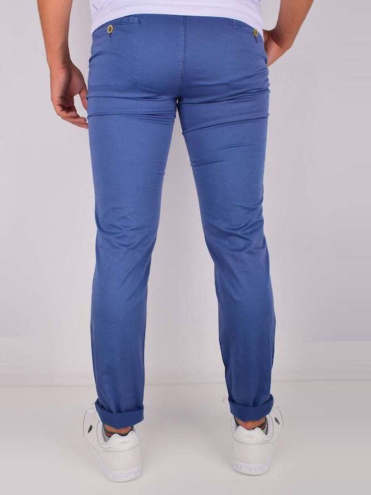 POLBOT Chino Trousers in blue with side pockets regular fit POL001-170132.114