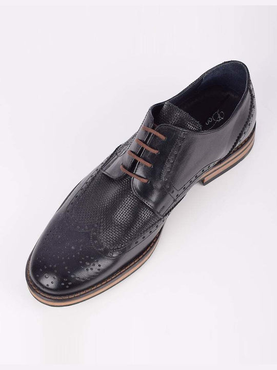 DON JUAN LEATHER SHOE 53/132.BLACK/F