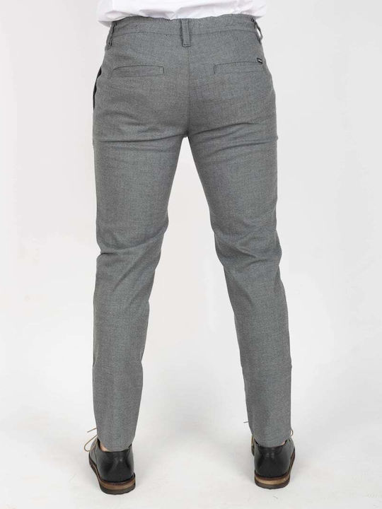 TRESOR CHINOHOSE MIT KORDELZUG IN DER TAILLE SLIM FIT 4612.GREY