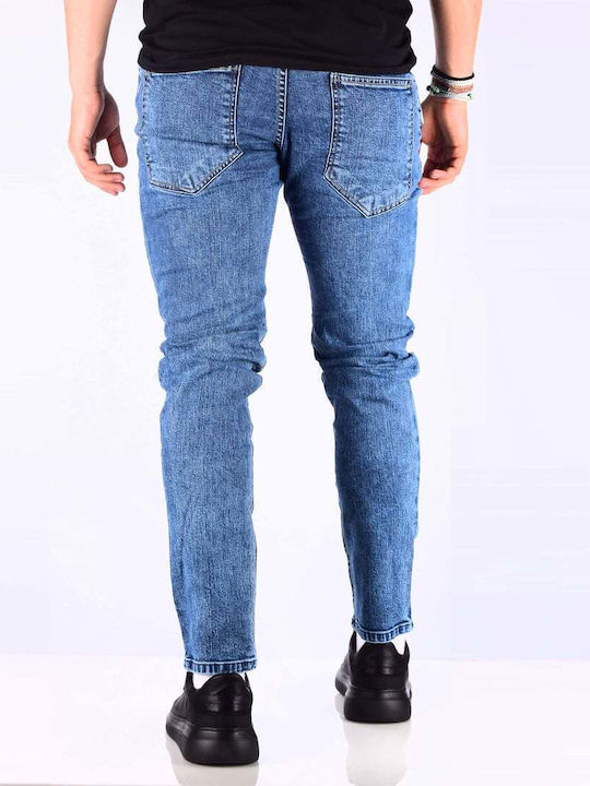 STEFAN JEAN PANTALONI CU 5 BUZUNARE ȘI FERMOAR CU NASTURI ÎN FAȚĂ, SLIM FIT 2003 S/S21.DENIM