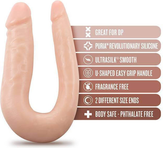 Blush Dr. Skin Dr. Double Διπλό Dildo Vanilla 30cm