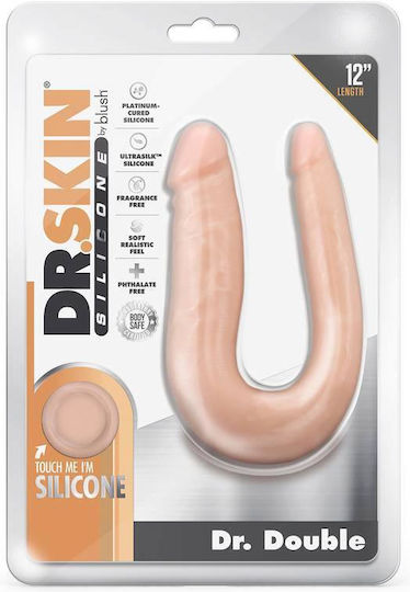 Blush Dr. Skin Dr. Double Διπλό Dildo Vanilla 30cm