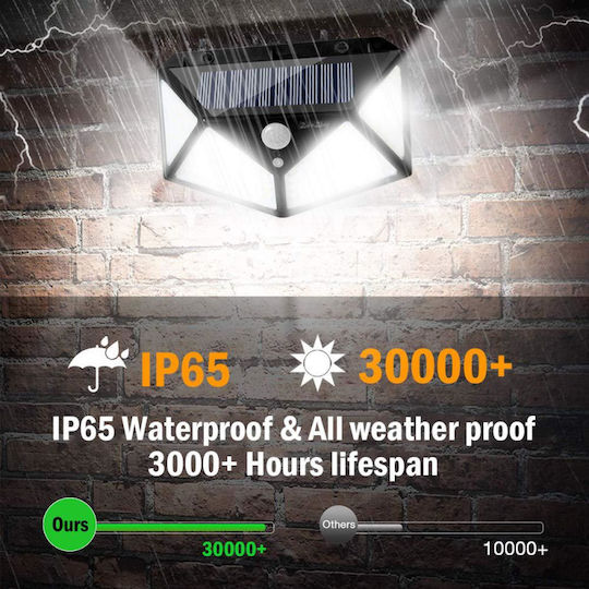 Set of 8 Wall Solar Lights 7W 7200lm with Motion Sensor