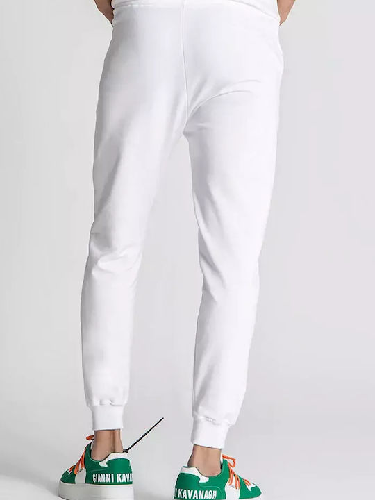 Gianni Kavanagh Men's Sweatpants with Rubber White