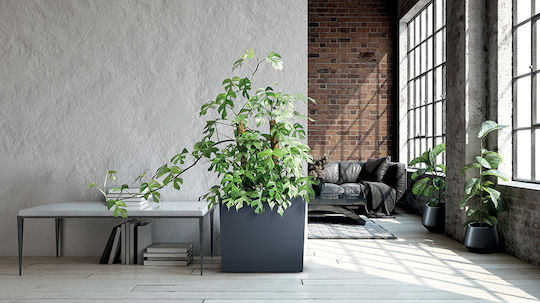 Marhome Urbi Case Кутия за саксии Пластмаса Бял 77x23.5x68.6см.