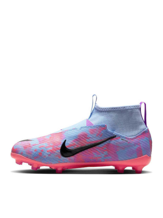 SUPERFLY 9 Kids Molded Soccer Shoes with Sock without Laces Colorful