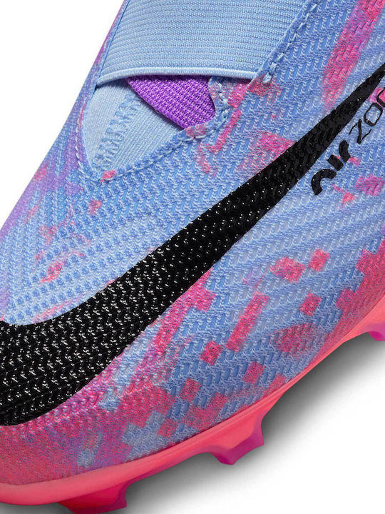 SUPERFLY 9 Kids Molded Soccer Shoes with Sock without Laces Colorful