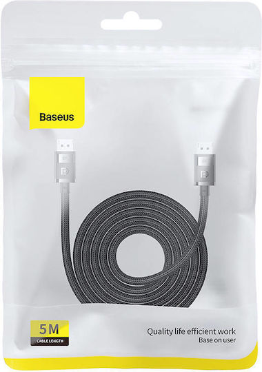 Baseus Cable DisplayPort male - DisplayPort male 5m Black (B00633706111-04)