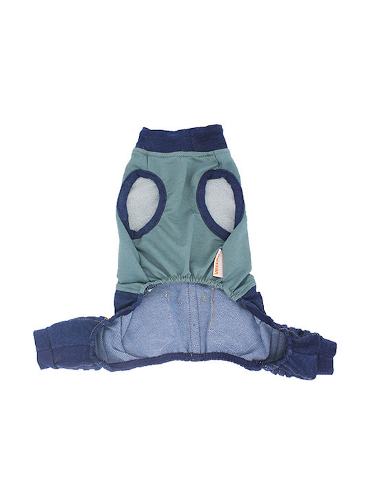 Glee Jumpsuit Full Body Clothing for Dogs in Blue Color