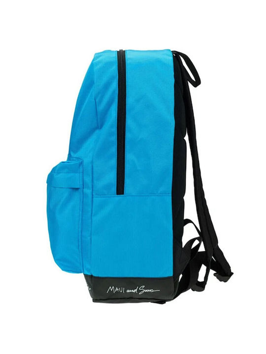 Maui & Sons Σχολική Τσάντα Πλάτης Δημοτικού Light Blue με Θήκη για Παγούρι 23lt