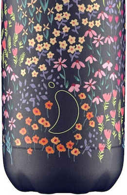 Chilly's Floral Flasche Thermosflasche Rostfreier Stahl BPA-frei Patchwork Bloom 500ml