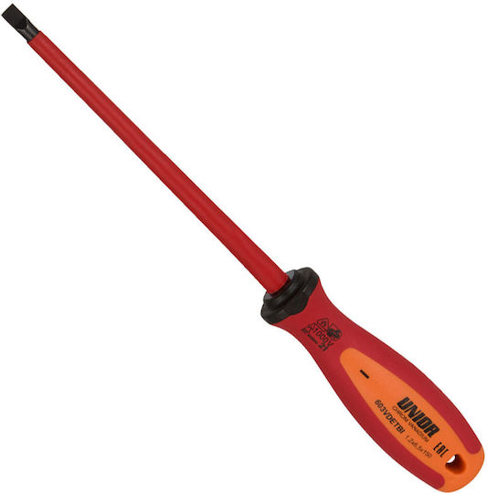Unior Electrician Screwdriver VDE 1000V Straight Size 2.5x75mm 2.5x75mm