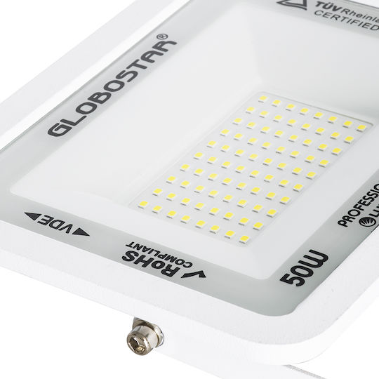 GloboStar Atlas Waterproof LED Floodlight 50W Cold White 6000K IP67