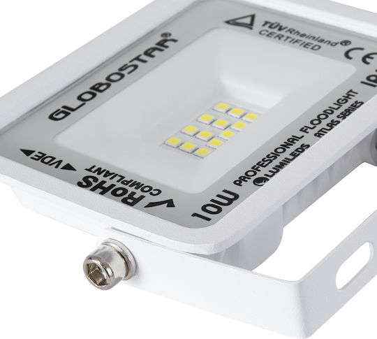 GloboStar Atlas Waterproof LED Floodlight 10W Cold White 6000K IP67