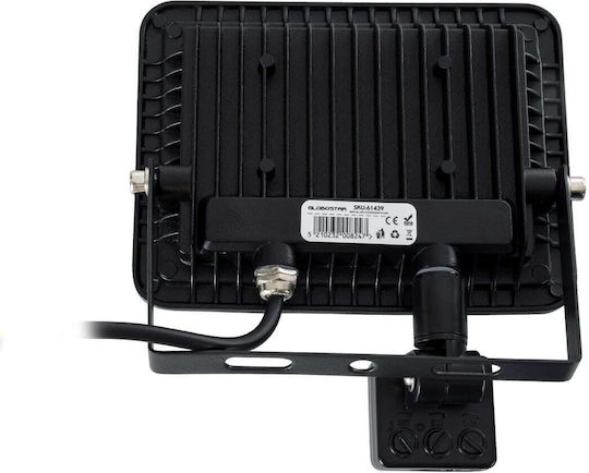 GloboStar Aurora Waterproof LED Floodlight 30W Cold White 6000K with Motion Sensor IP67